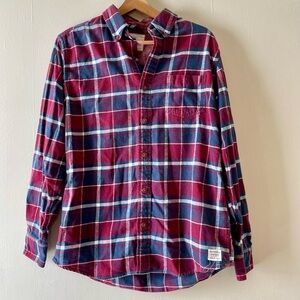 Weatherproof Vintage Flannel-Blue and Red-Size M